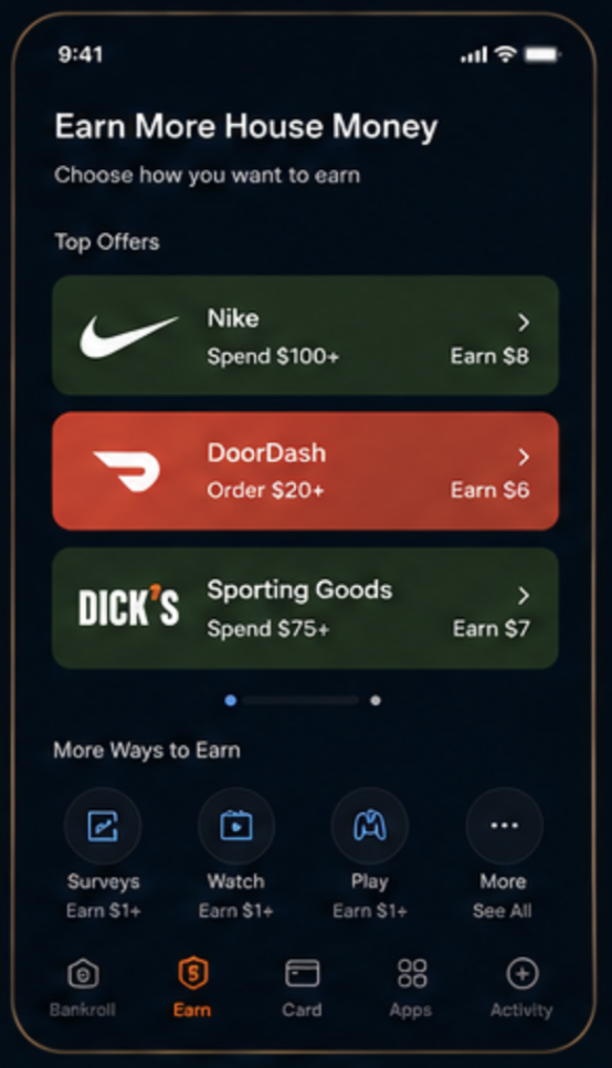 CoverSports cashback offers screen